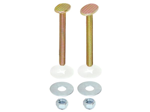 Brass-Plated Closet Bolt Pair, 5/16 x 2-1/4 Inches - 40028
