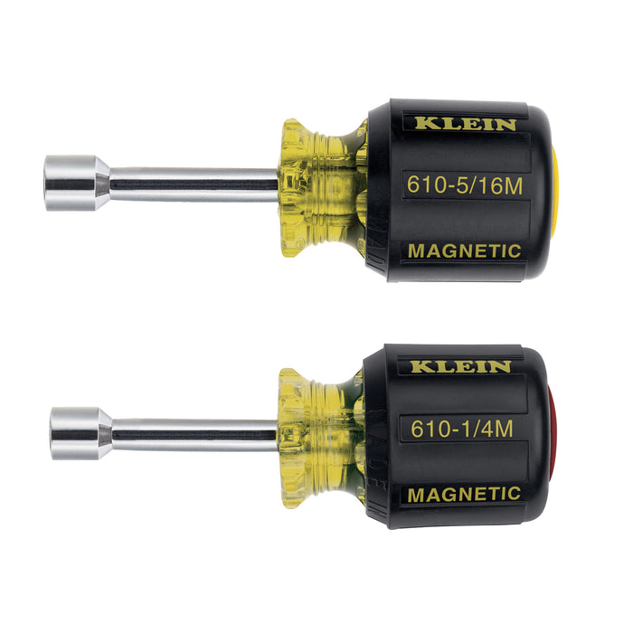 Klein Tools Magnetic Stubby Nut Driver Set, 2-Piece - 610M