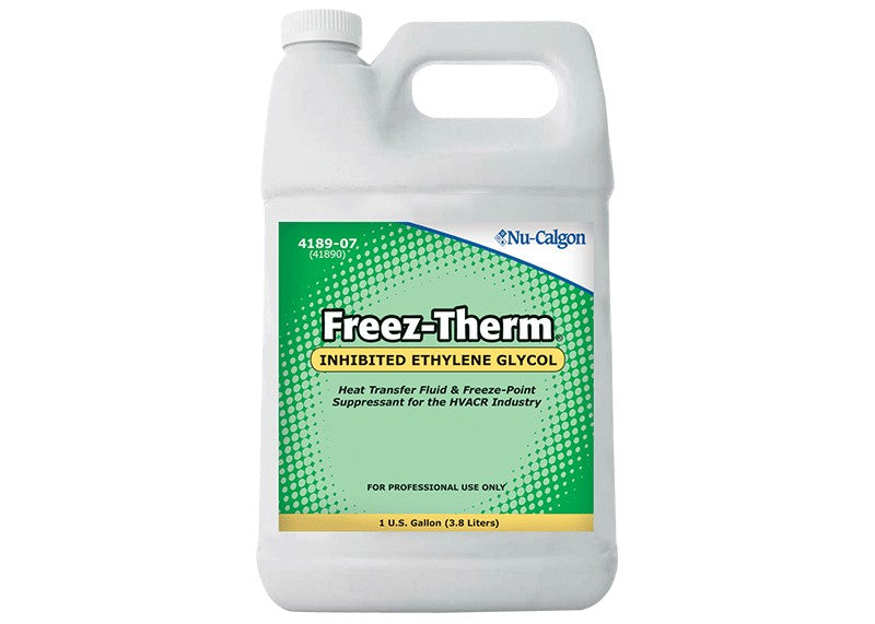 Nu-Calgon Freez-Therm Inhibited Ethylene Glycol HVACR Heat-Transfer Fluid, 1 Gallon